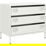 Maison Chic Komoda - Predalnik bela 68x39x58,5 cm hladno valjano jeklo, (21720923) | Shoptok.si