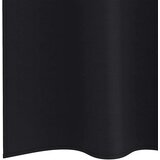  Zavjese za blackout s prstenovima 2 pcs Crna 260 x 140 cm | shoptok.hr