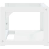  Zidni okvir za kupaonski umivaonik bijeli 40x38x31 cm željezni | shoptok.hr