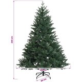  Umjetno božićno drvce s nogom 240 cm PVC i metal Zelena | shoptok.hr