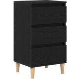  Nočna omarica Črna Oreh 40x35x70 cm Inženirski les | Shoptok.si