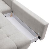 Hom`in KOTNA SEDEŽNA GARNITURA, šenilja svetlo siva | Shoptok.si