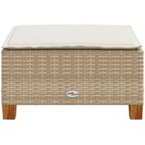  Vrtni stolac s jastukom bež 63,5x56x32 cm poliratan | Eponuda.com