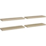 Maison Chic 4 kosi Stenske Police - Viseče police barva hrasta 80x23,5x3,8 cm MDF, (21794102) Cene