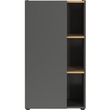 Germania Antracitno siva biblioteka u dekoru hrasta 61x110x34 cm Adrano – | shoptok.hr