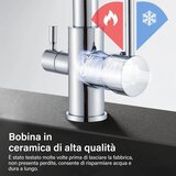 TVTIUO krom 3-potna kuhinjska armatura s filtrom | Shoptok.si