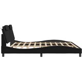  Okvir za krevet Viana bez madraca crni 200x200 cm od umjetne kože | shoptok.hr