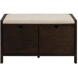 Rowico Omarica za čevlje iz masivnega hrasta s klopjo v temni naravni barvi 80x47x41 cm Hillmond – | Shoptok.si