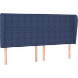  Uzglavlje s ušima plavo 183x23x118/128 cm od tkanine | shoptok.hr