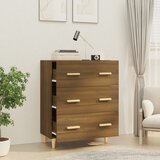  Komoda boja smeđeg hrasta 70x34x90 cm od konstruiranog drva | Eponuda.com