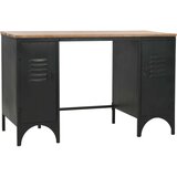 In Stol s dvostrukim postoljem od masivne jelovine i čelika 120 x 50 x 76 cm | shoptok.hr
