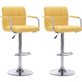 vidaXL Barski stoli 2 kosa rumeno blago, (20967491) | Shoptok.si