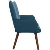 SOFA za dvije osobe Plava 115 x 61 x 87 cm Baršun | Eponuda.com