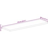 Stolna ploča 110x80x2,5 cm pravokutna od masivnog drva bagrema | Shoptok.si