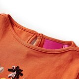  Dječja majica s dugim rukavima tamnonarančasta 128 | shoptok.hr