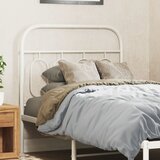 vidaXL Kovinsko vzglavje belo 90 cm | Shoptok.si