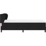  s opruga kutije s uzglavljem Crna 90 x 190 cm tkanina | shoptok.hr