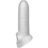 PerfectFIT Fat Boy Micro Ribbed - ovojnica penisa (15 cm) - mliječno bijela | shoptok.hr