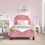  Krevet za djecu s uzglavljem Ružičasta 80 x 160 cm Baršun | shoptok.hr