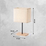 Fischer & Honsel Črna/v naravni barvi namizna svetilka s tekstilnim senčilom (višina 30 cm) Kate – | Shoptok.si