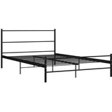 Furnova Posteljni okvir črn kovinski 120x200 cm, (21931585) | Shoptok.si