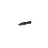 COMMEL ZAGREB D.O.O. produzni kabl 5 uticnice sklop 16A 3500W crna 3m H05VV-F 3G1,5