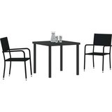  3-dijelni set vrtnih stolica crni poli ratan | shoptok.hr