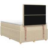  LED okvir za krevet s madracem Krem 120 x 200 cm Tkanina | shoptok.hr