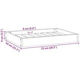  Ležišče za psa Voskast rjav 72 x 54 x 9 cm Masivno borovo les, (5000239197) | Shoptok.si