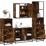 vidaXL 4-dijelni set kupaonskog namještaja boja hrasta drveni | shoptok.hr