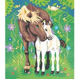 Janod bojanka po brojevima sa bojama na bazi vode horses | shoptok.hr