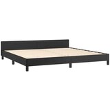 Za krevet s uzglavljem crni 200x200 cm od umjetne kože | shoptok.hr