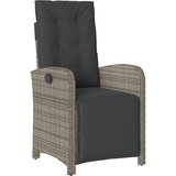  7-dijelni vrtni blagovaonski set sivi od poliratana Siva 150 cm table length | shoptok.hr