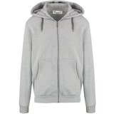 Pri Men's warm sweatshirt with a hood, plain, one-color Cene