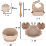  Silikonski pribor u obliku raka, 9 el. bež | shoptok.hr