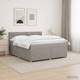  Boxspring krevet s madracem Sivosmeđa 140 x 200 cm Tkanina | shoptok.hr