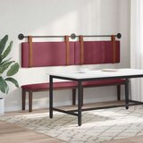  Držeće uzglavlje Zidne Vinska crvena 210 x 55 x 5 cm Antikni PU - boja crnog vina 200 cm bez LED | shoptok.hr
