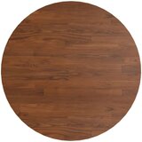 vidaXL Okrogla mizna plošča temno rjava Ø60x1,5 cm trdna hrastovina | Shoptok.si