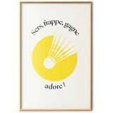  Plakat - Shuttlecock Against the Yellow Sun 29.7x42 Zlatni okvir | shoptok.hr