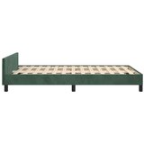  Okvir za krevet s uzglavljem tamnozeleni 120x200 cm baršunasti | shoptok.hr