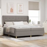  s opruga kutije Sivo-smeđa 200 x 200 cm tkanina | shoptok.hr