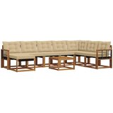  Set vanjskih sofa 9 kom. Prirodna i bež | shoptok.hr