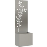 vidaXL Vrtni Sadič s Dekorativnom Pločom Rđa 50 x 140 cm | shoptok.hr