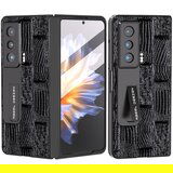 INORCO ABEEL For Honor Magic Vs 5G torbica za telefon iz pravega govejega usnja+PC Mahjong tekstura, ovitek s stojalom in filmom iz kaljenega stekla, (22036915) | Shoptok.si