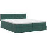 Krevet s od storage s uzglavljem 2 kom. Tamnozelena | shoptok.hr
