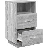 vidaXL Noćni ormarići 2 kom s 2 ladice siva sonoma 36x36x68 cm | shoptok.hr