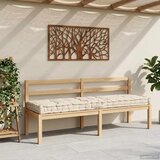  Paletni podni jastuk pamučni 120 x 40 x 7 cm bež | Eponuda.com