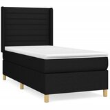 Maison Chic Box spring postelja - Vzmetna postelja z vzmetnico črna 90x200 cm blago SL13882, (21882718) Cene