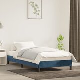Maison Chic Posteljni okvir - Enojna postelja - Postelja za odrasle brez vzmetnice temno moder 90x200 cm žamet-J7709, (21764714) | Shoptok.si