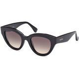 Max Mara Glimpse1 MM0077 01B ONE SIZE (50) Črna/Siva Cene